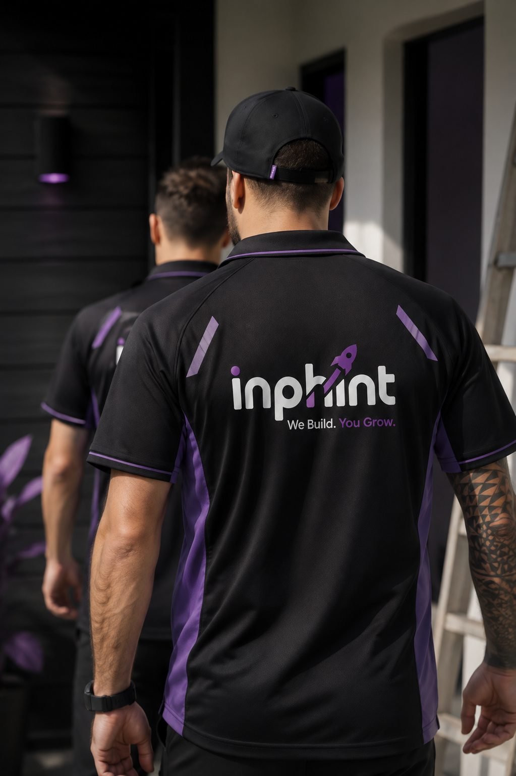 Inphint moving crew arriving on site